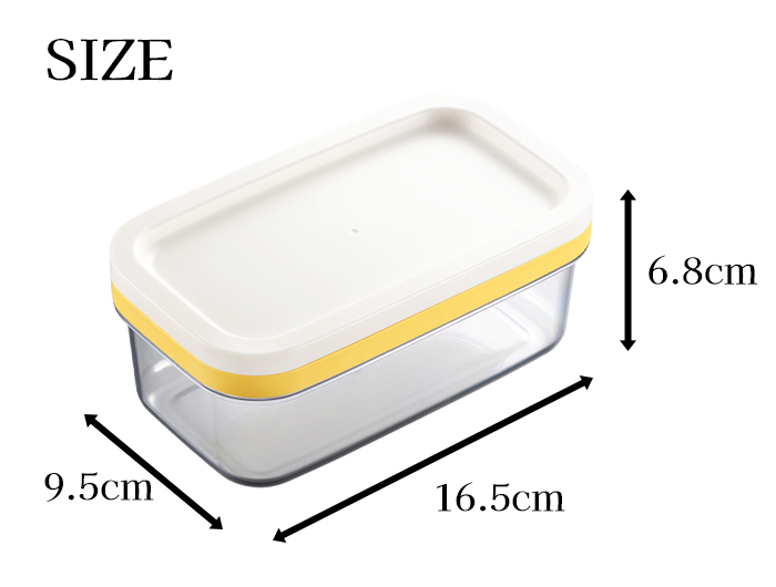 バターケース カット 200g バターカッター 薄切り 簡単 保存容器 ストック ケース 日本製｜miyaguchi｜05