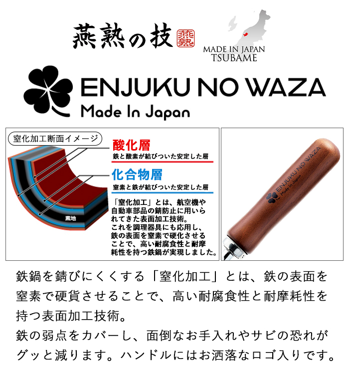 フライパン 鍋 3点 セット 鉄製 フライパン 26cm 炒め鍋 30cm 両手鍋 20cm ガス火 IH対応 日本製の画像