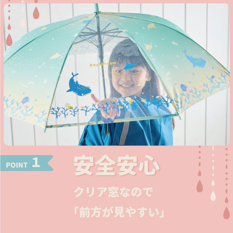 傘 子ども ジュニア 長傘 55cm ジャンプ式 シマエナガ スイート 傘 子ども ジュニア 長傘 55cm ジャンプ式 シマエナガ スイート