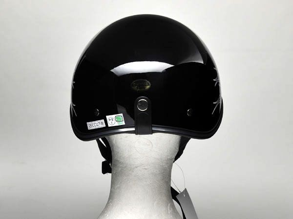 半帽 半ヘル ハーフヘルメット 原付ヘルメット カブ ビンテージ 半ヘル D'LOOSE アメリカンハーフヘルメット ブラックフレア D-356-B-FLARE  SG PSC :D-356-B-FLARE:バイク・カー用品のプリネット都 - 通販 - Yahoo!ショッピング