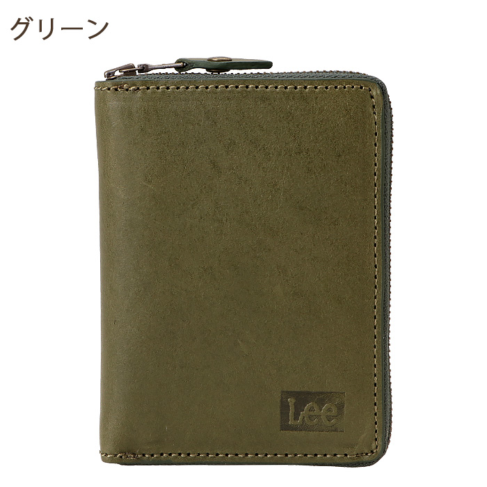 Lee（リー） 二つ折り財布 縦型 小銭入れ 財布 メンズ レディース 本革