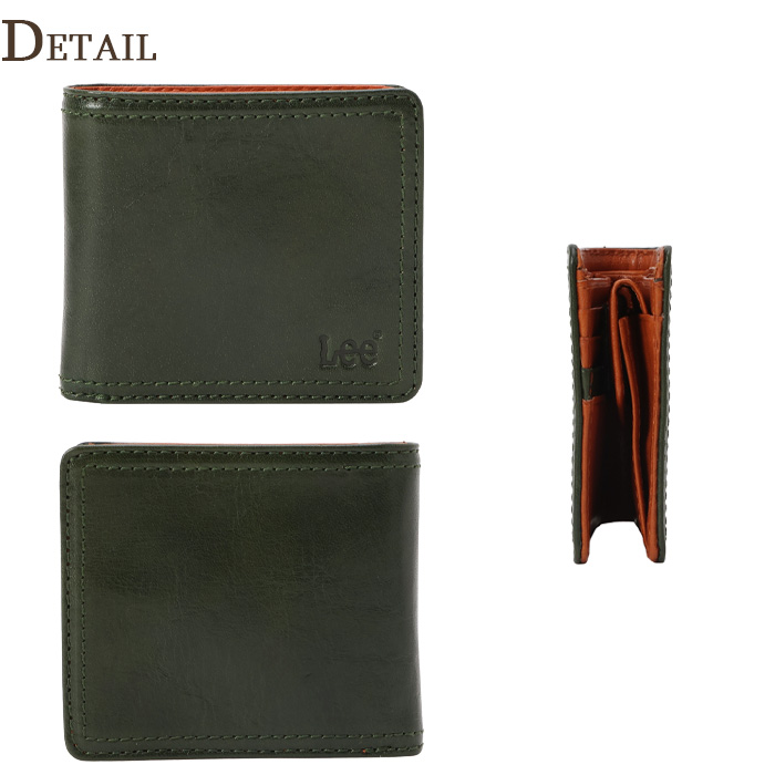 Lee（リー） 二つ折り財布 小銭入れ メンズ レディース 本革