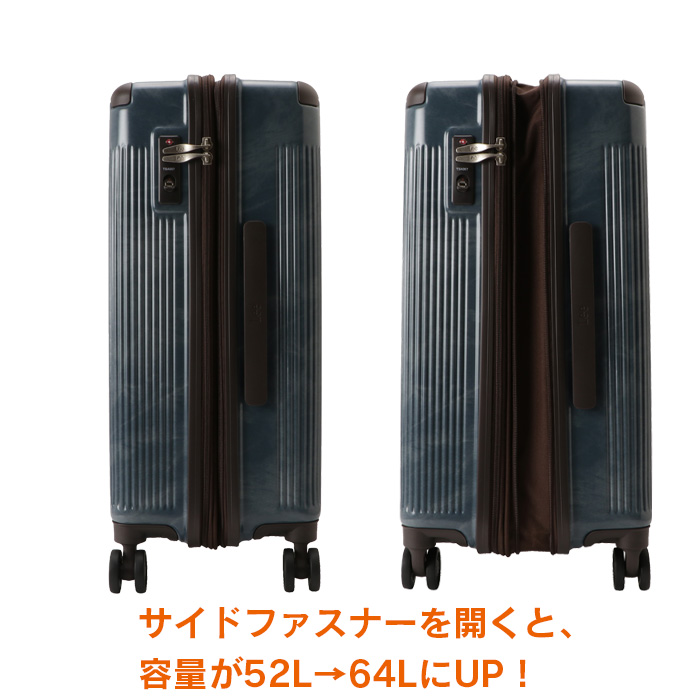 りー　商品 Lee（リー） スーツケース 52〜64L エキスパンド機能 TSAロック 旅行