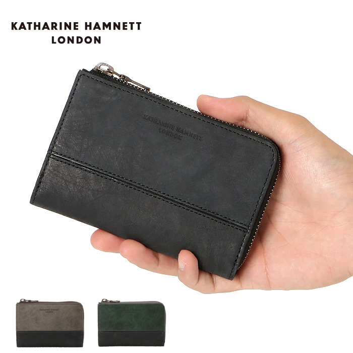 KATHARINE HAMNETT（キャサリンハムネット） 財布 二つ折り財布 縦型
