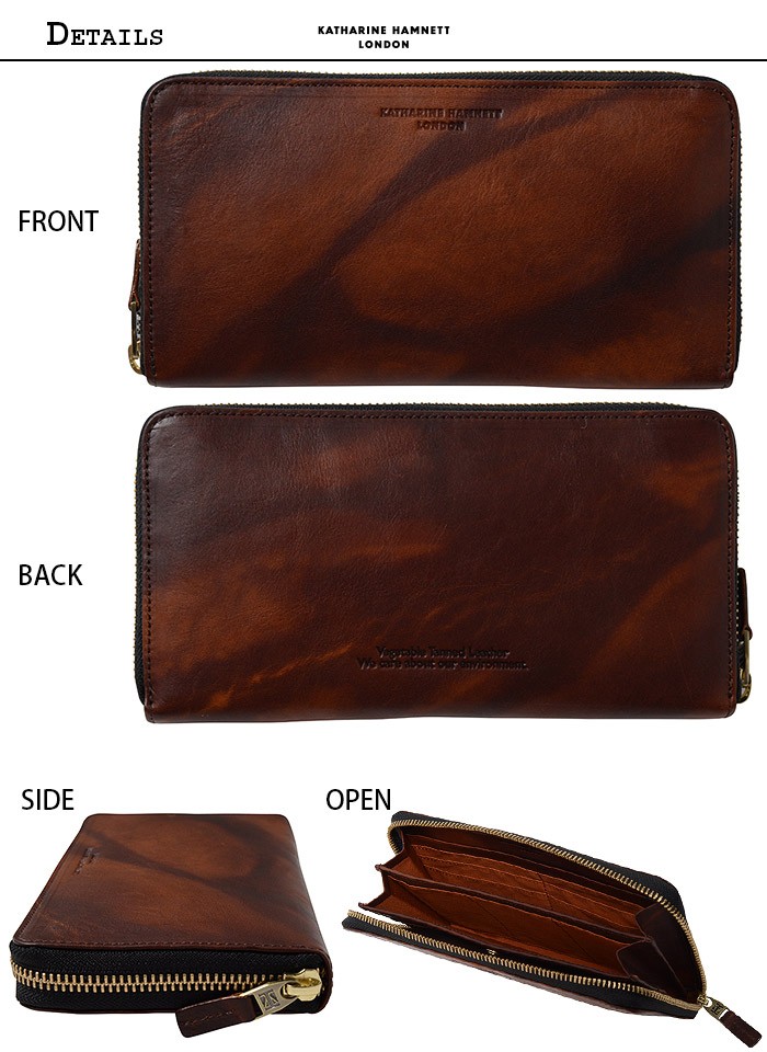 KATHARINE HAMNETT（キャサリンハムネット） 財布 長財布 ラウンド