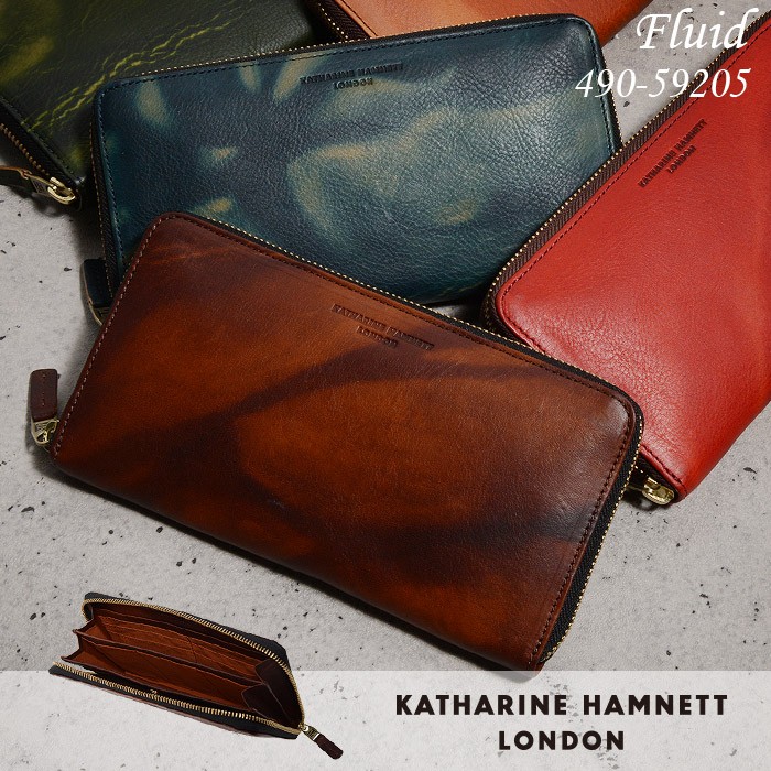 KATHARINE HAMNETT（キャサリンハムネット） 財布 長財布 ラウンド