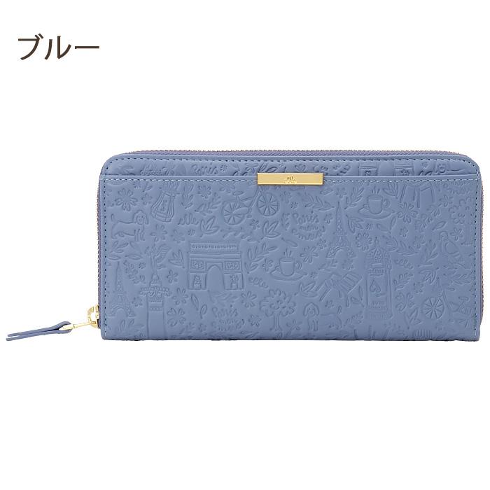 ELLE エル 長財布 ラウンドファスナー レディース ブランド 本革