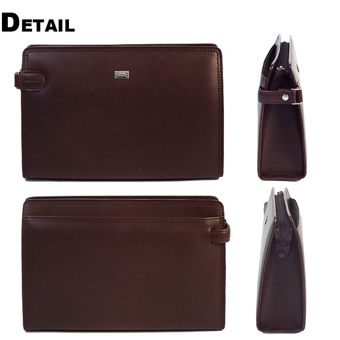 LANVIN COLLECTION ランバン セカンドバッグ 牛革 メンズ 86217