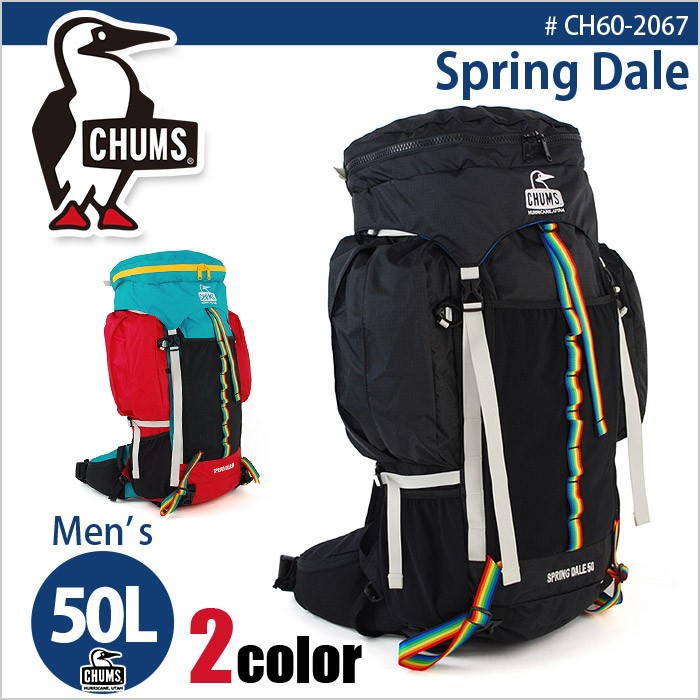 新しく着き CHUMS W リュック DALE50 SPRING 登山用品 - kintarogroup.com