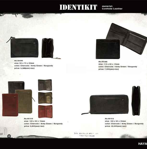 TOUGH タフ 財布 長財布 ラウンドファスナー IDENTIKIT 69104
