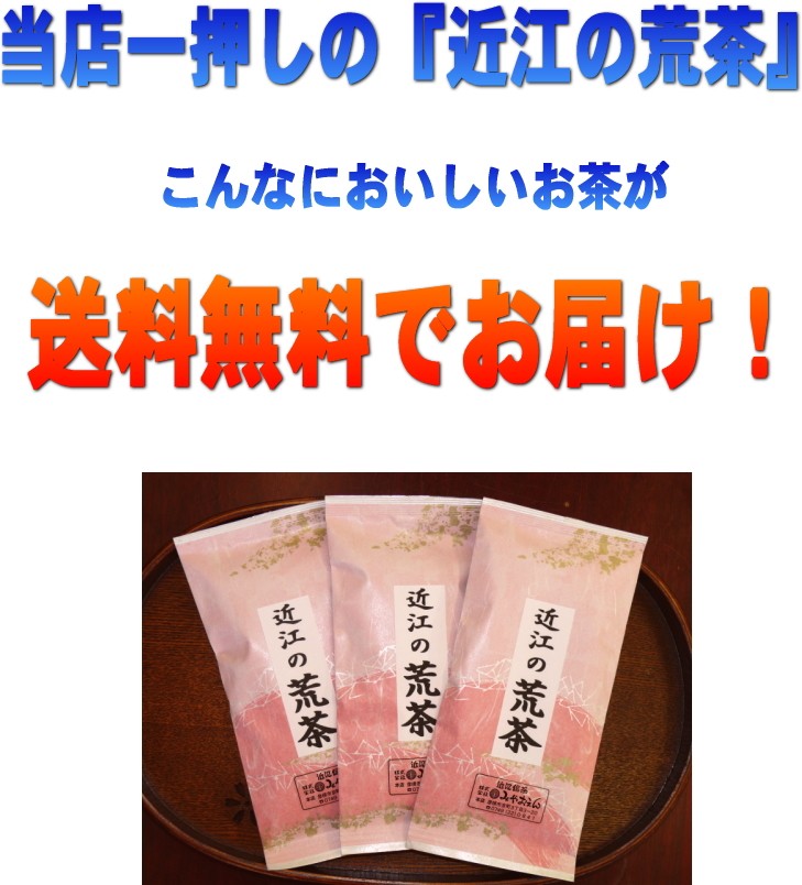 美味しさに訳あり。一番茶使用の近江の荒茶。１００ｇ×３袋セット【ふるさと名物商品】「滋賀の幸」 :3110-2:お茶はやっぱりみやおえん - 通販 -  Yahoo!ショッピング