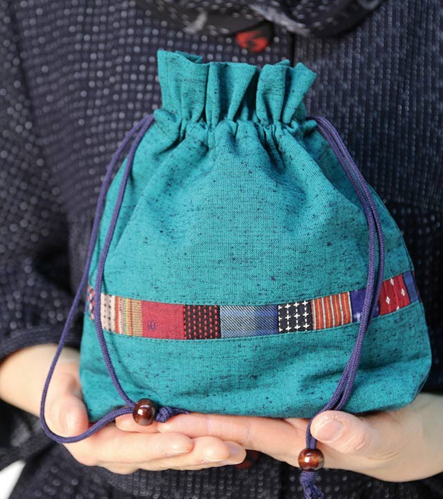 新色追加 在庫限り 和風 巾着 プレゼント おしゃれ 彩藍 パッチワーク