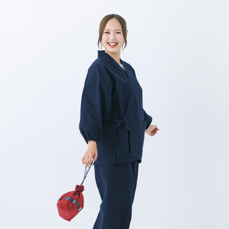 新品未使用】宮田織物ブラウン作務衣(L寸)紬織り パンツ両 新品未使用】宮田織物ブラウン作務衣(L寸)紬織り パンツ両
