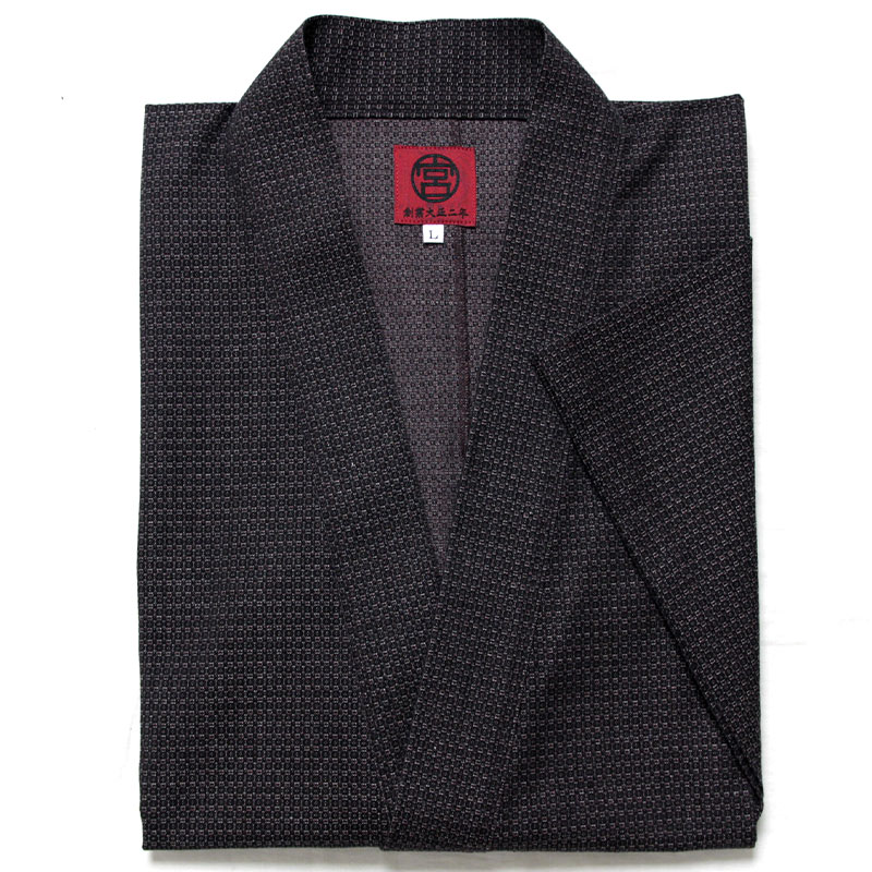 作務衣 メンズ 高級 綿100% 新型 亀甲柄 男性 紺 グレー 茶 春秋冬 M/L