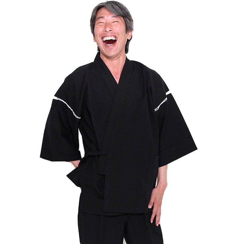 甚平（じんべい）泡沫　モデル着用画像