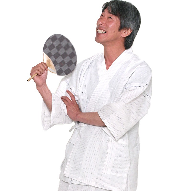 甚平（じんべい）泡沫　モデル着用画像