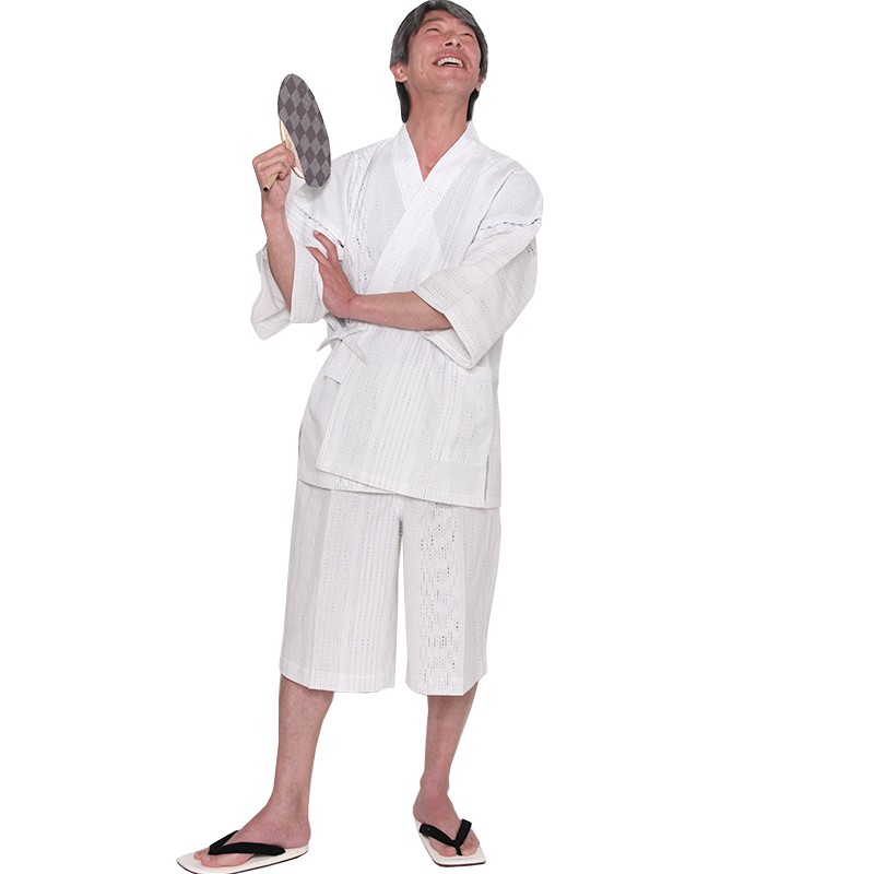 甚平（じんべい）泡沫　モデル着用画像