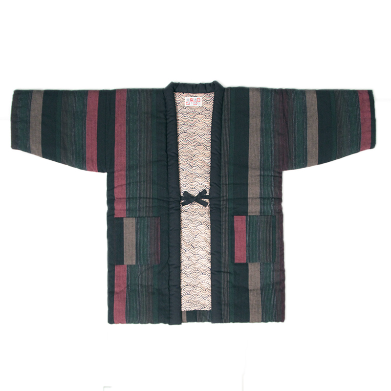 おしゃれ 半纏 あけぼの はんてん 袢天・半纏 黒 紺 赤 混紡わた