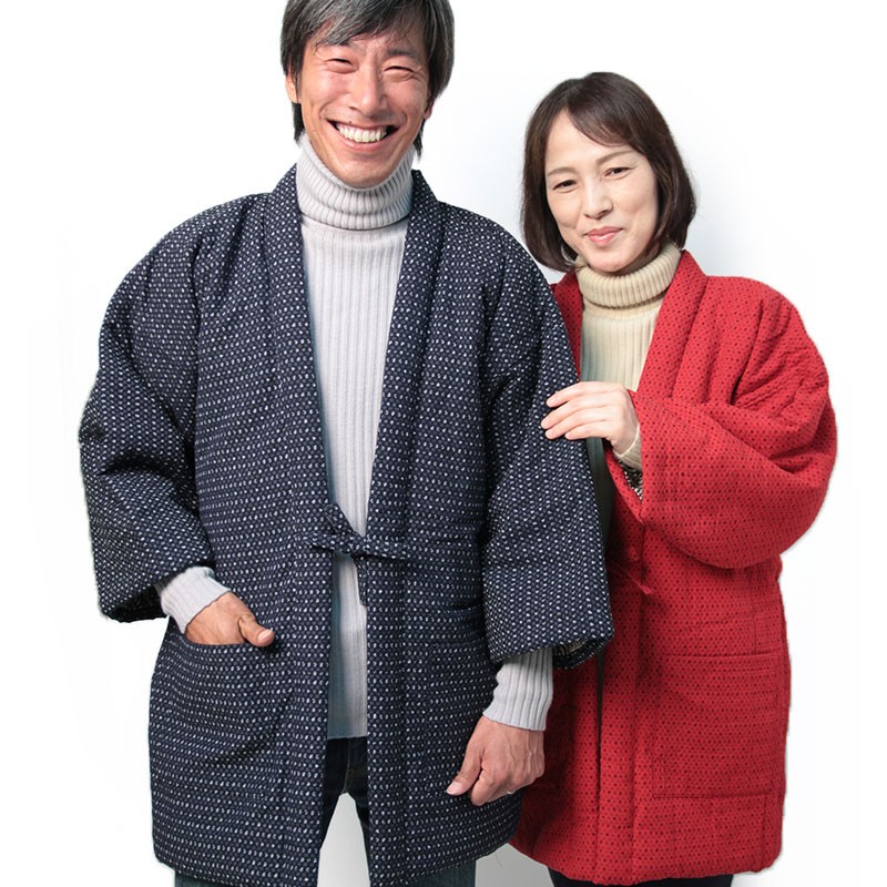 わた入れはんてん(袢天・半纏・丹前)　あられはんてん