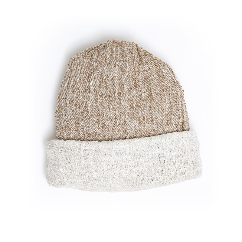 工房織座 8WAY COTTON CAP コットンキャップ ベージュ/オリーブ