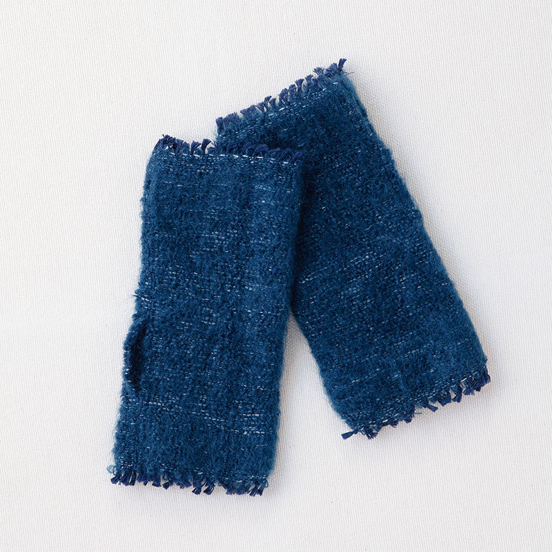 寒さ対策 工房織座 MOJIRI NECK'm アームウォーマー ベージュ ライト