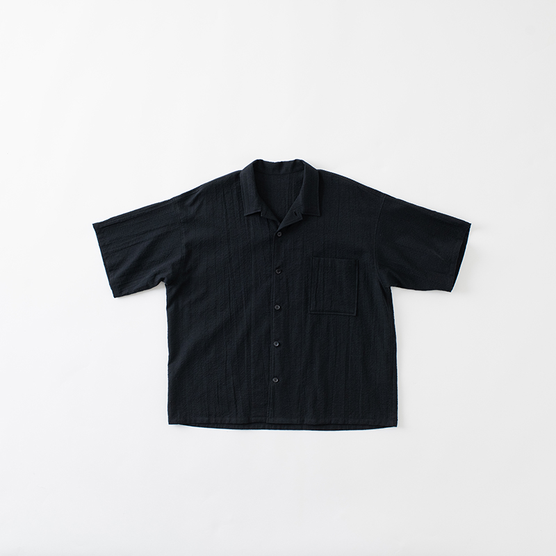 YAYA SHIJIRA OPEN COLLAR SHIRT ブラック/ネイビー/グリーン/ホワイト...