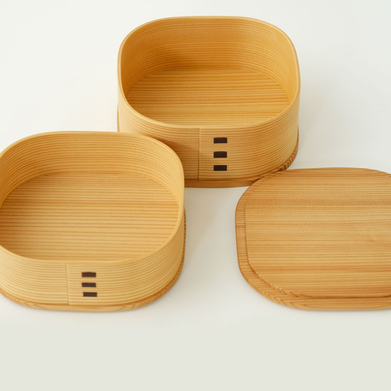 みよし漆器本舗 お弁当箱 大館工芸社 曲げわっぱ くつわ 弁当箱 秋田杉