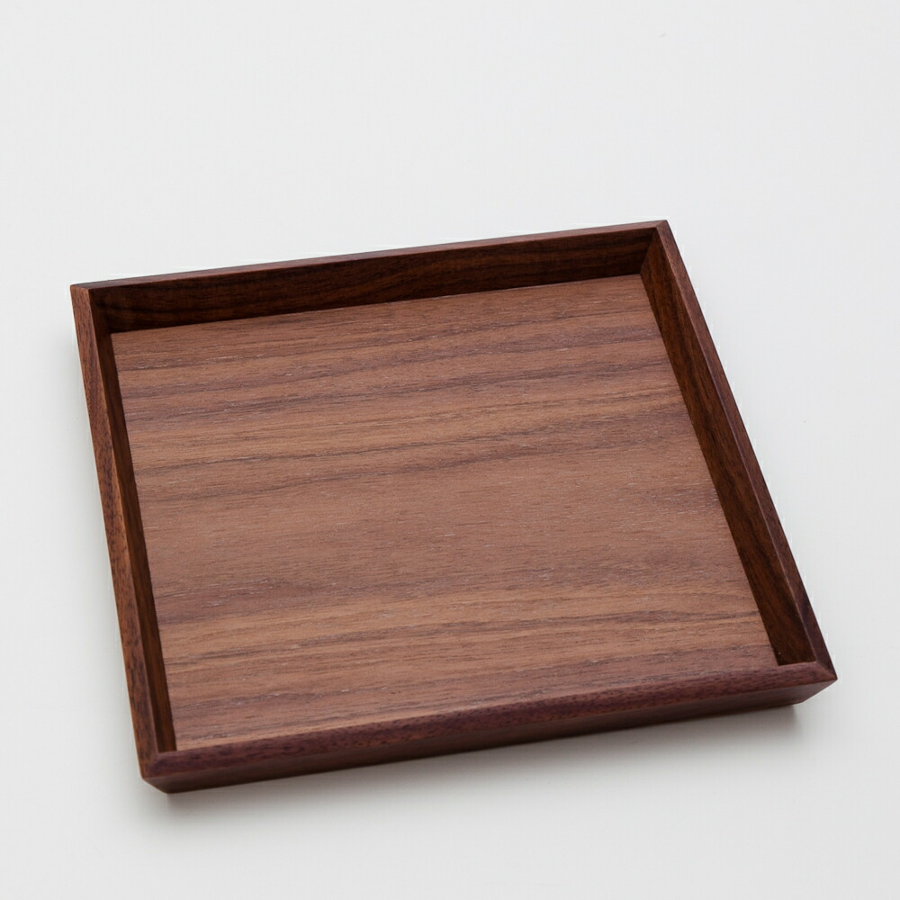 みよし漆器本舗 【2点5%OFFクーポン有】 天然木製 ウォールナット 小角