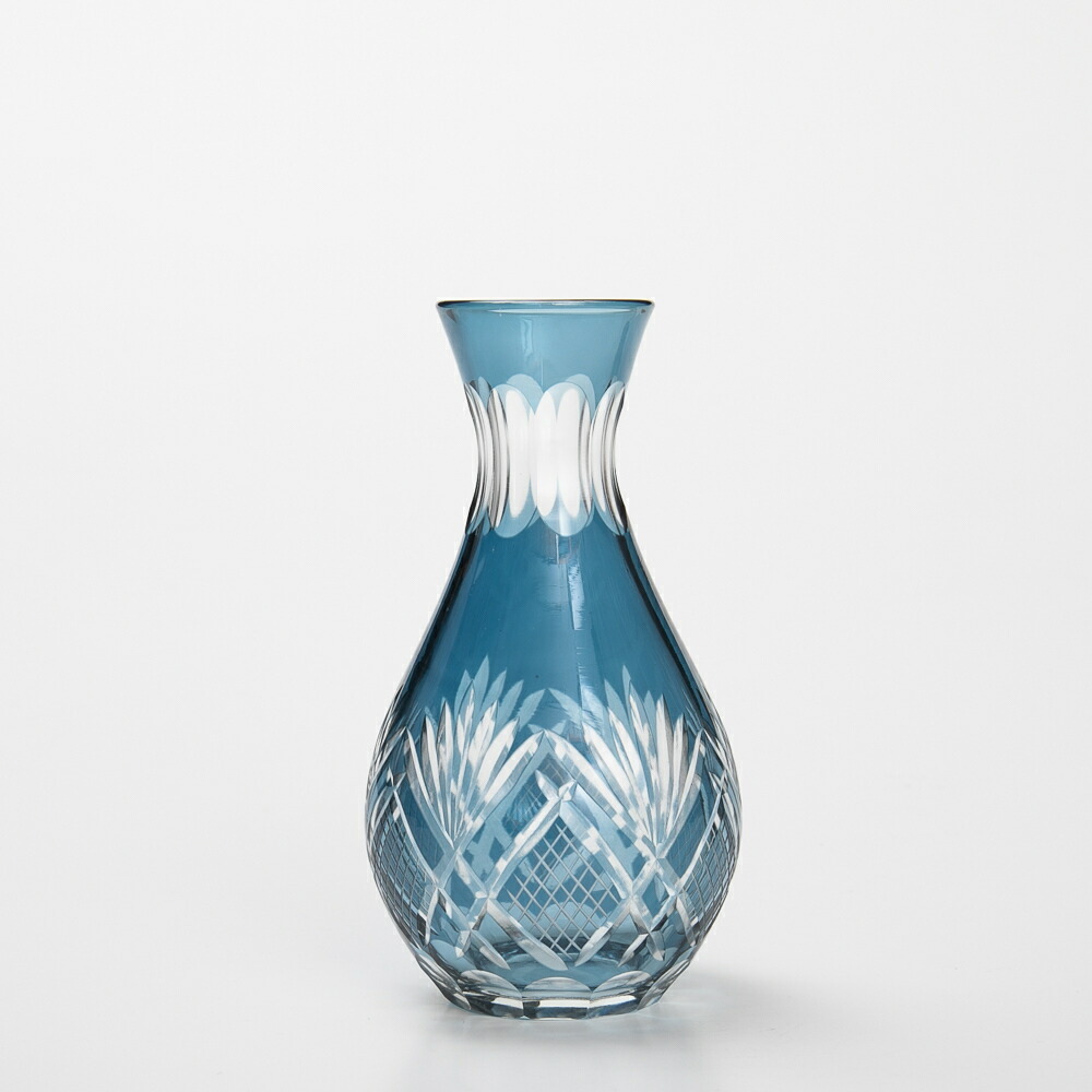 みよし漆器本舗 切子 徳利 ガラス 日本酒 冷酒 お酒 酒器 松剣 290cc