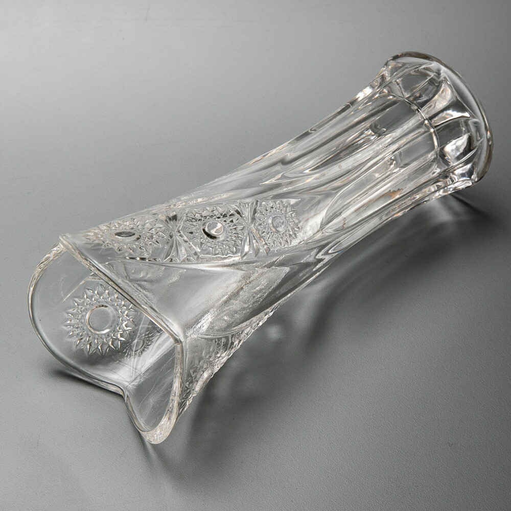 色々な クリアガラス スリム花瓶 フローラル フラワーベース