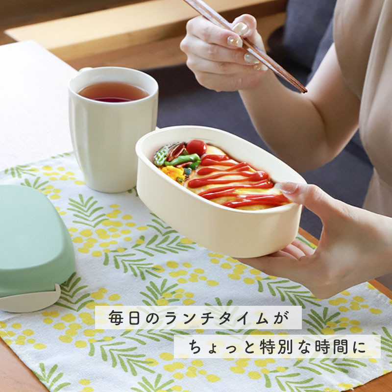 弁当箱 520ml 1段 電子レンジ対応 食洗機対応 日本製 やさしい彩り