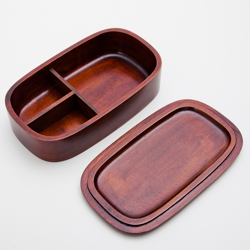 みよし漆器本舗 50％OFF 弁当箱 くり抜き 1段 500ml 木製 子供