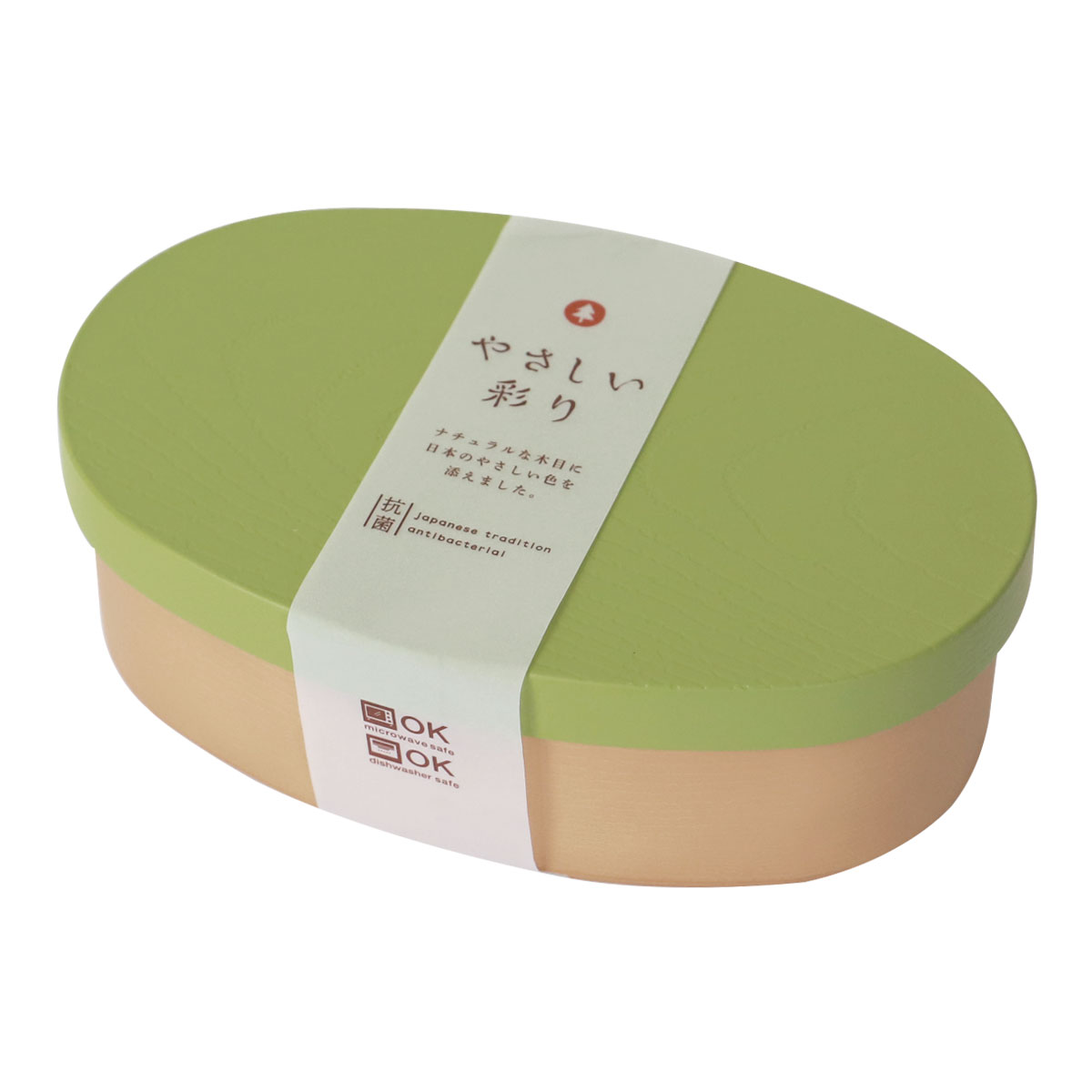 みよし漆器本舗 弁当箱 お弁当箱 1段 475ml やさしい彩り 曲げわっぱ風