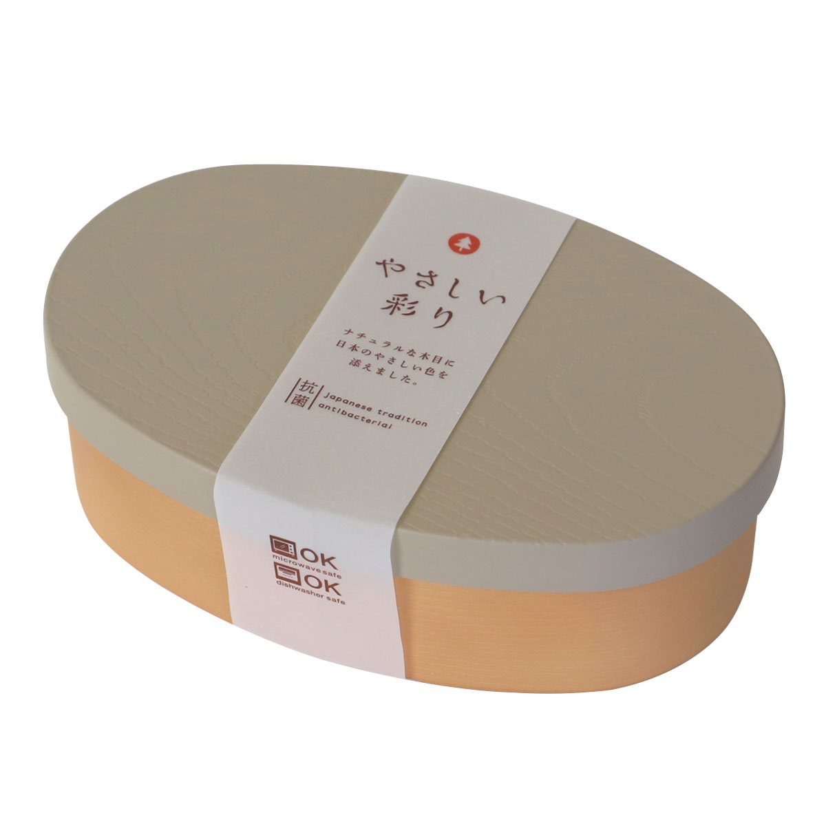 みよし漆器本舗 弁当箱 お弁当箱 1段 475ml やさしい彩り 曲げわっぱ風