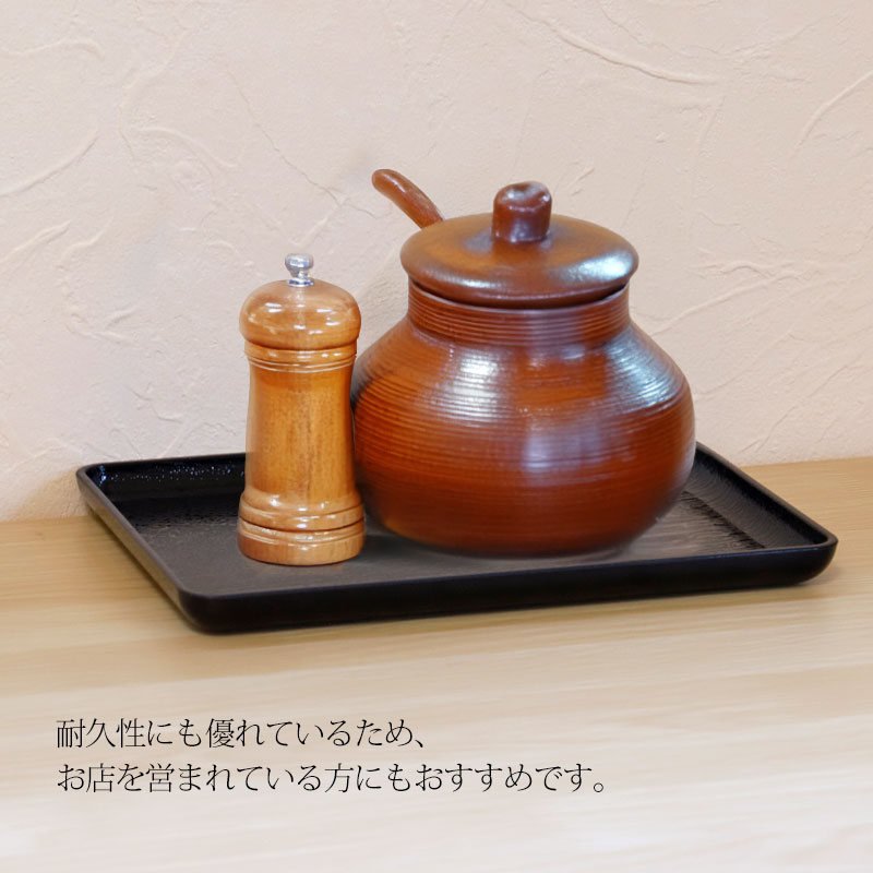 茶道具　懐石　脇引き用(組み) 黒漆器六角形長方形　盆 大きめ2枚重 茶道具 懐石 脇引き用(組み) 黒漆器六角形長方形 盆 大きめ2枚重