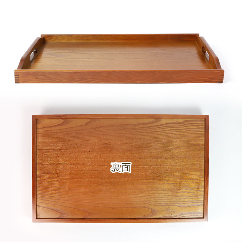 みよし漆器本舗 紀州塗り 尺7寸 長手盆 復刻版 お盆 トレー トレイ お