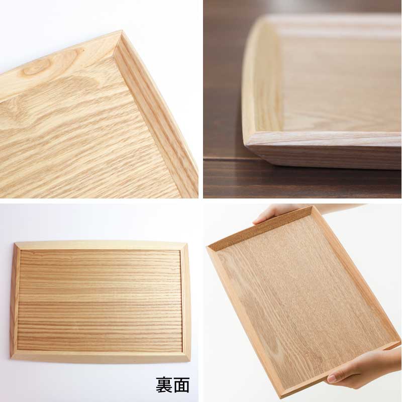 ✅ 新品 未使用 木製お盆 漆器 天然木 トレー 和風 来客用 美しい木目 ✅ みよし漆器本舗 天然木製 丸盆 約25cm お盆 白木 トレー 北欧風