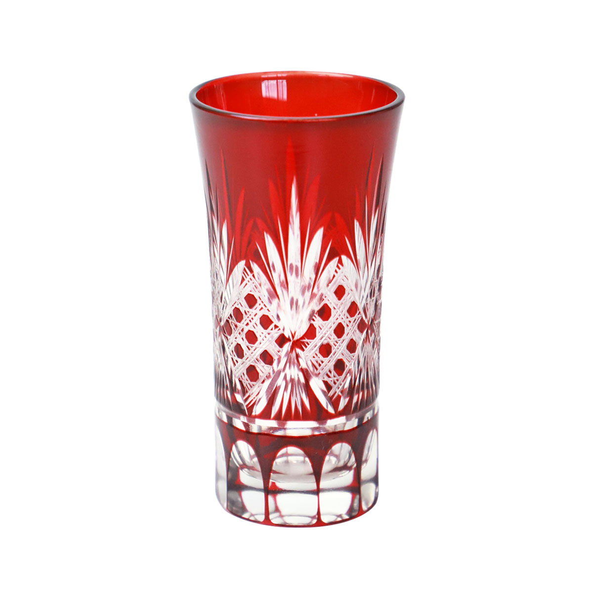 みよし漆器本舗 50%OFF 切子 一口 ビールグラス 100ml 八角籠目紋様