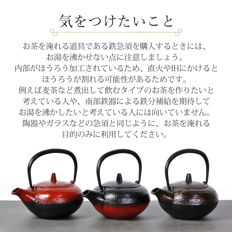 みよし漆器本舗 南部鉄器 急須 會津漆器 IWACHU 丸肌急須 300ml