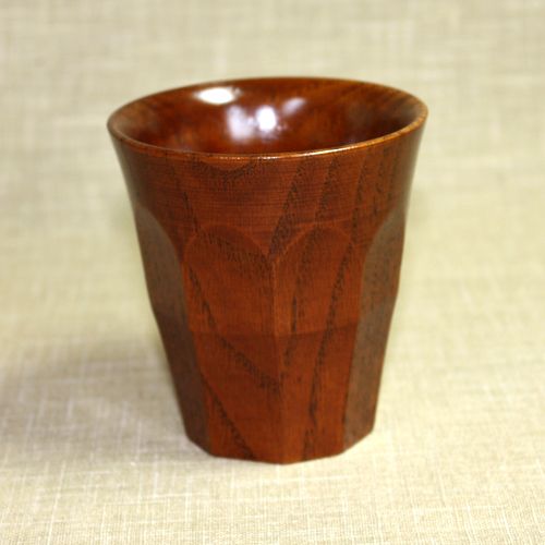 みよし漆器本舗 天然木製 フリーカップ 木目 漆塗り : 曲げわっぱと