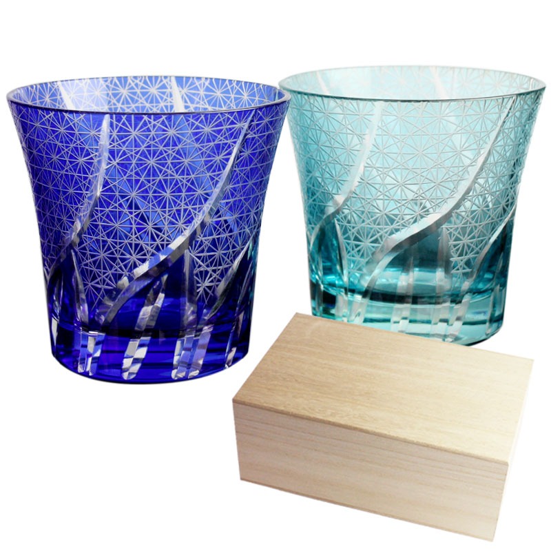 10％OFF 切子グラス ペアセット 桐箱入り ぺアグラス おしゃれ 食洗機対応 送料無料 結婚祝い ペア ギフト セット タンブラー 日本酒 コップ ギフトBOX | みよし漆器本舗 | 05