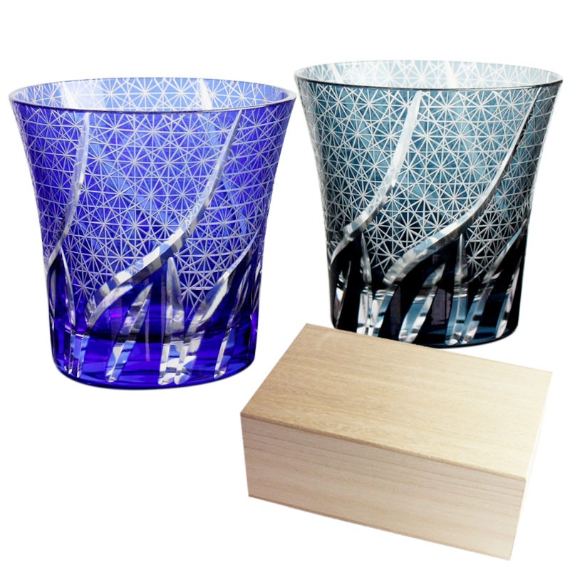 10％OFF 切子グラス ペアセット 桐箱入り ぺアグラス おしゃれ 食洗機対応 送料無料 結婚祝い ペア ギフト セット タンブラー 日本酒 コップ ギフトBOX | みよし漆器本舗 | 08