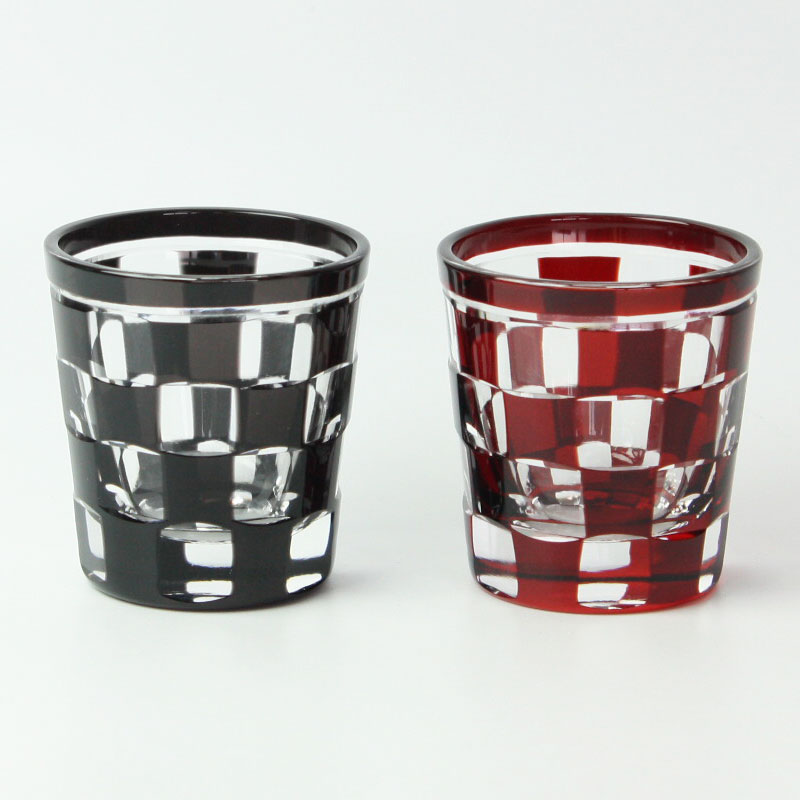 みよし漆器本舗 10%OFF ショットグラス 切子グラス ペアセット 桐