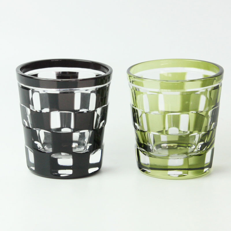 みよし漆器本舗 10%OFF ショットグラス 切子グラス ペアセット 桐