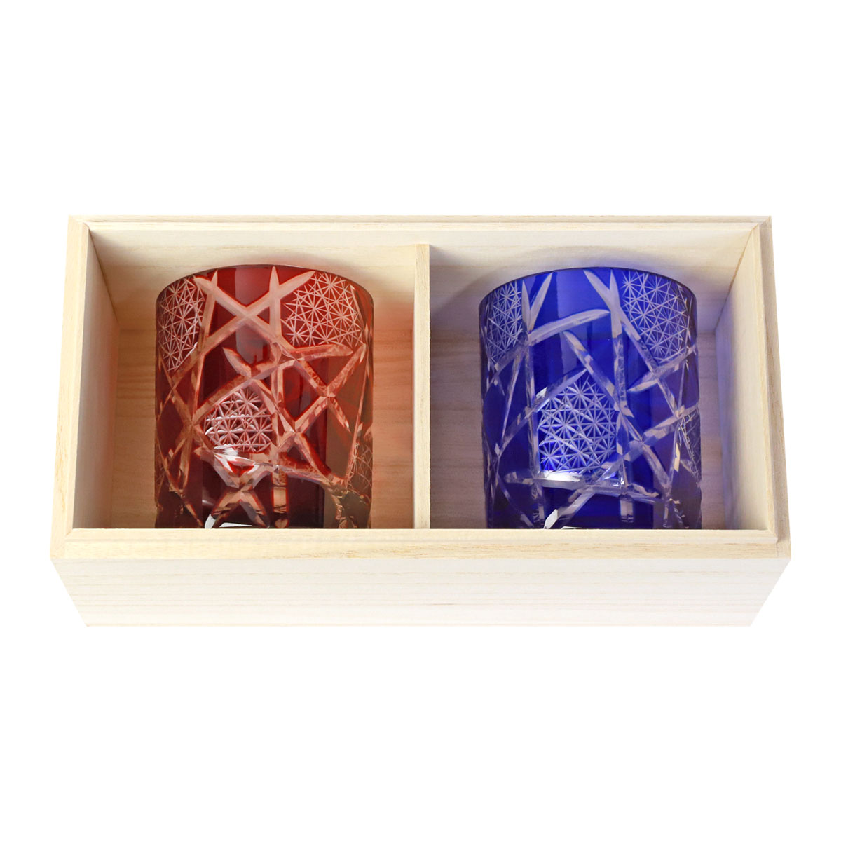 みよし漆器本舗 10%OFF 切子グラス ペアセット 210ml 桐箱入り 結婚