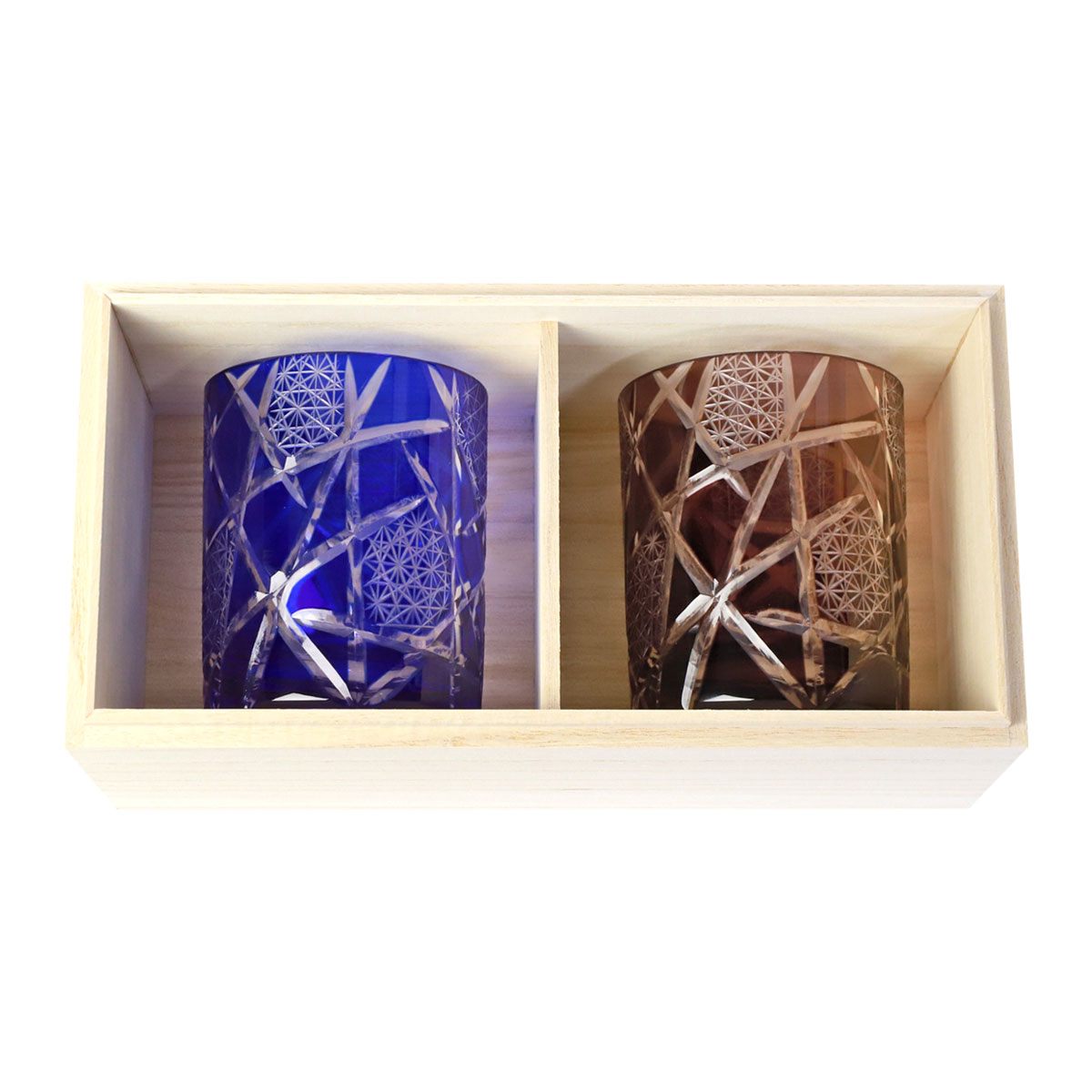 みよし漆器本舗 10%OFF 切子グラス ペアセット 210ml 桐箱入り 結婚