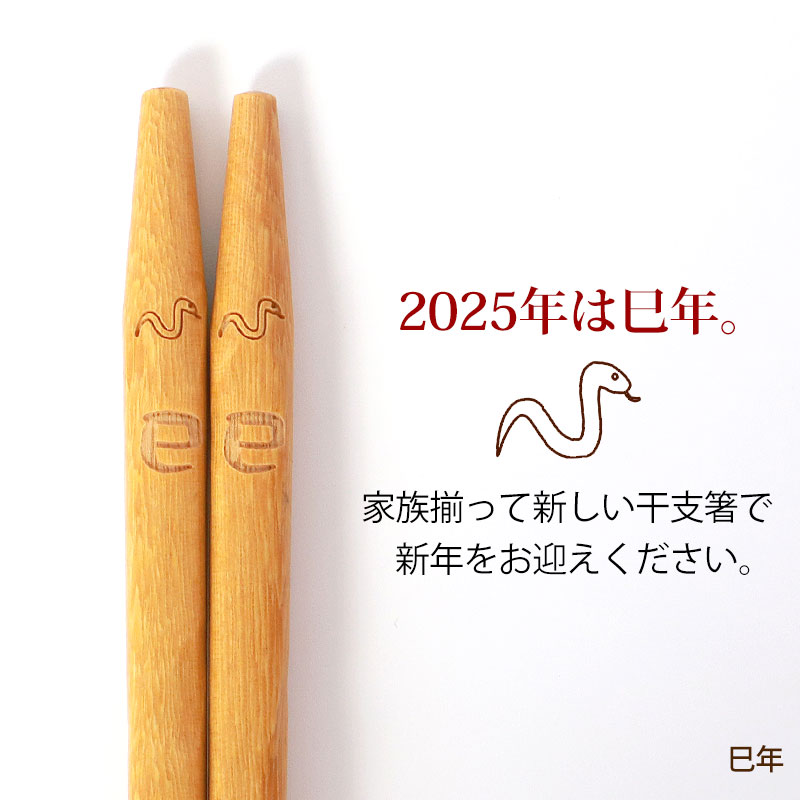 干支箸 5膳 セット 干支 十二支 巳年 2025年 お箸 おはし へび 蛇 ヘビ