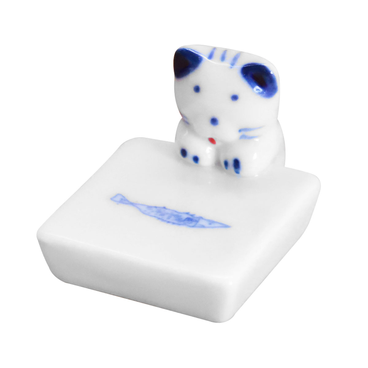 作家さんの手作り　はし置き　黄色い犬　青い猫　置物としても可愛い 作家さんの手作り はし置き 黄色い犬 青い猫 置物としても可愛い 作家