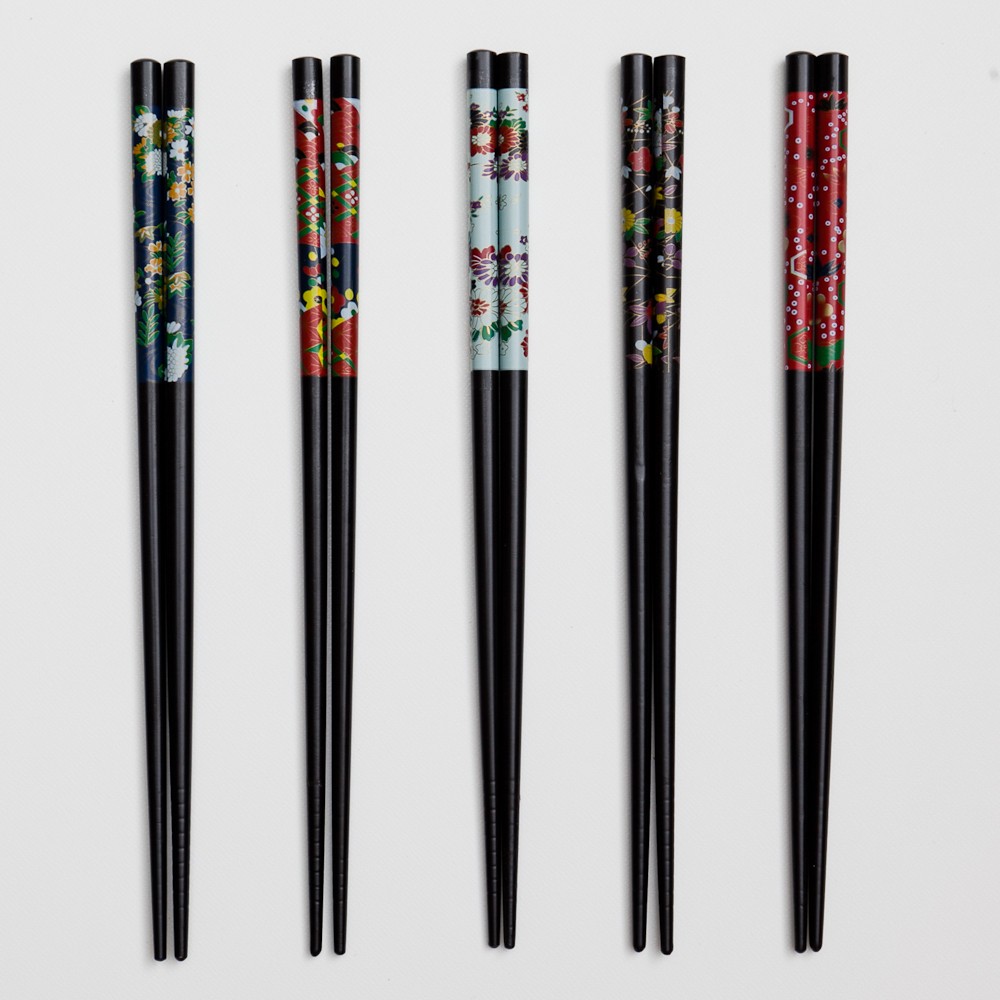 みよし漆器本舗 天然木製 箸 5膳セット 雅友禅 ギフトBOX入り お箸 お