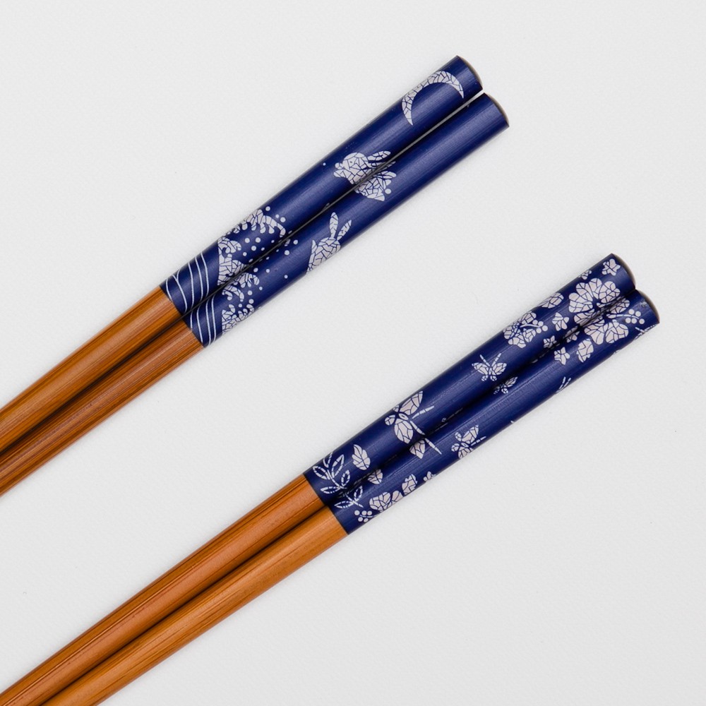 みよし漆器本舗 50%OFF 天然竹製 箸 5膳セット 吉祥文様 ギフトBOX入り